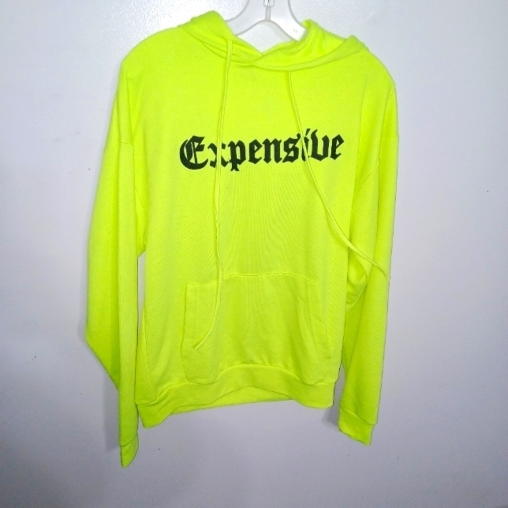 Lime Green Over Sized Hoodie W Sz S